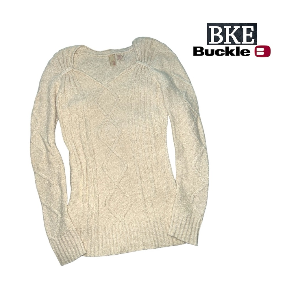 BKE beige Sweater from Buckle size small Cream top
